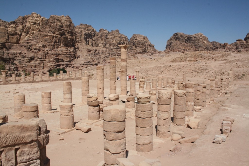 Ancient columns of the Great Temple