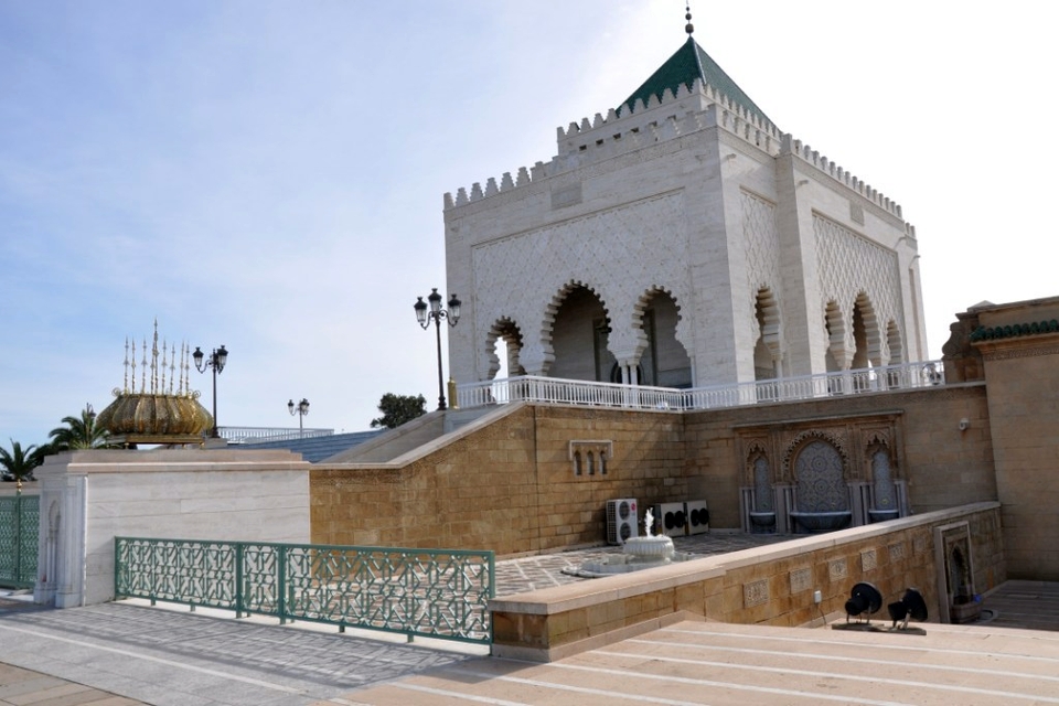 Entrance Mausoleum of Mohammed V Rabat Casablanca