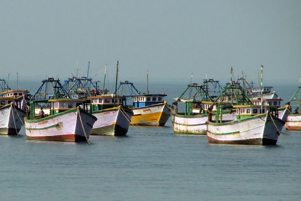 Fishing Boats at Rameshwaram