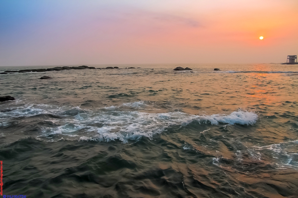 Kanyakumari at Sunset