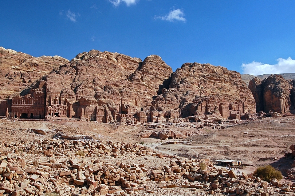 View of Royal Tombs, Petra