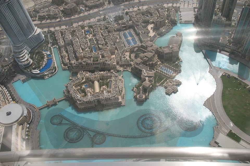 Dubai Fountain from the Top of Burj Khalifa