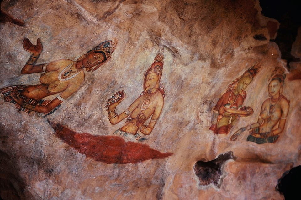 Art work at Sigiriya rock