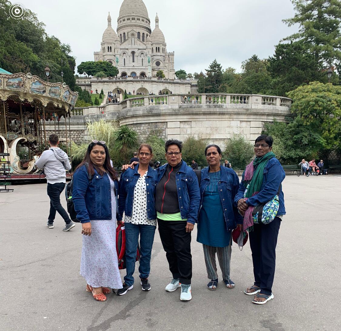 Group of Travellers to Paris France, Visited The Basiclia of the Sacred Heart of Paris.